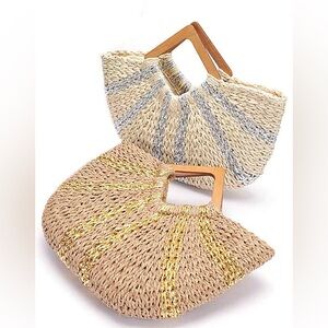 Metallic Straw Bag